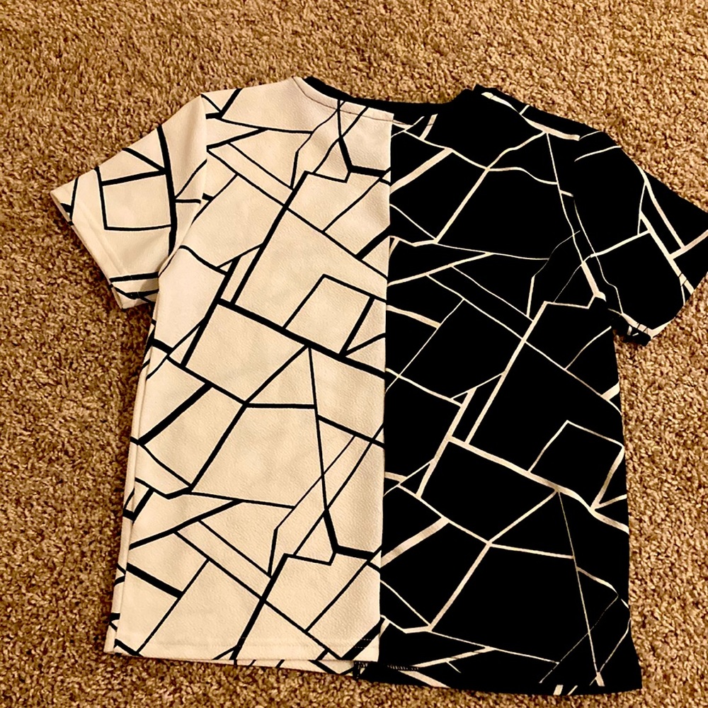 Shein Split Pattern Top - Picture 2 of 2